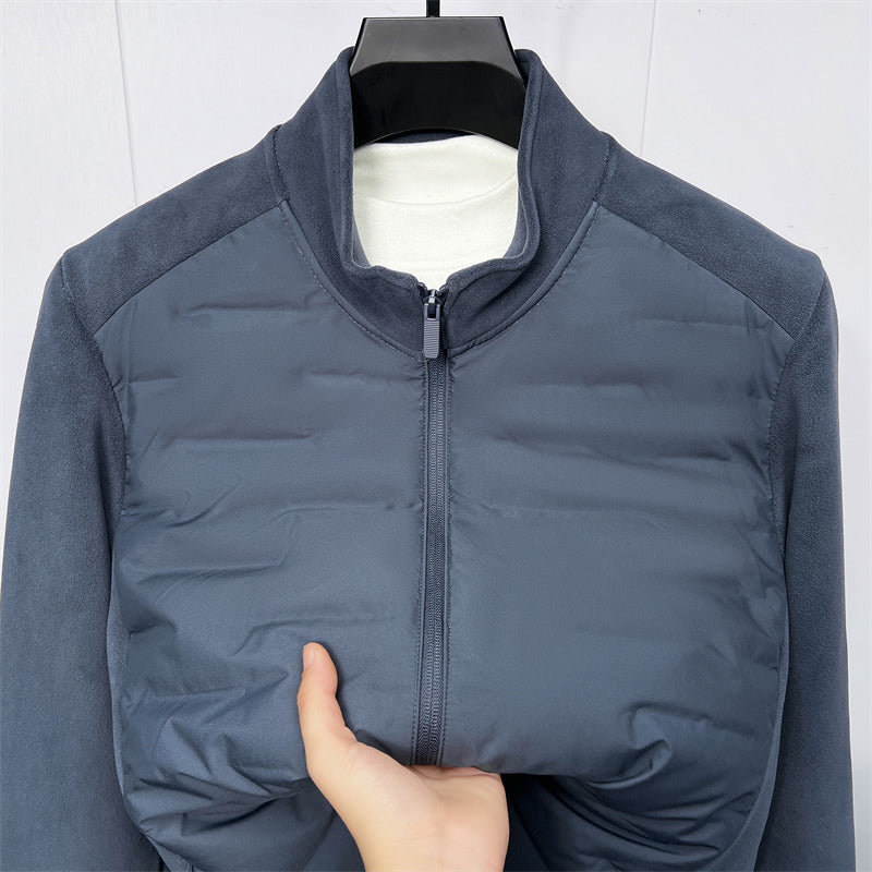 Men's 90 White Duck Down Fashion Stand Collar Jacket