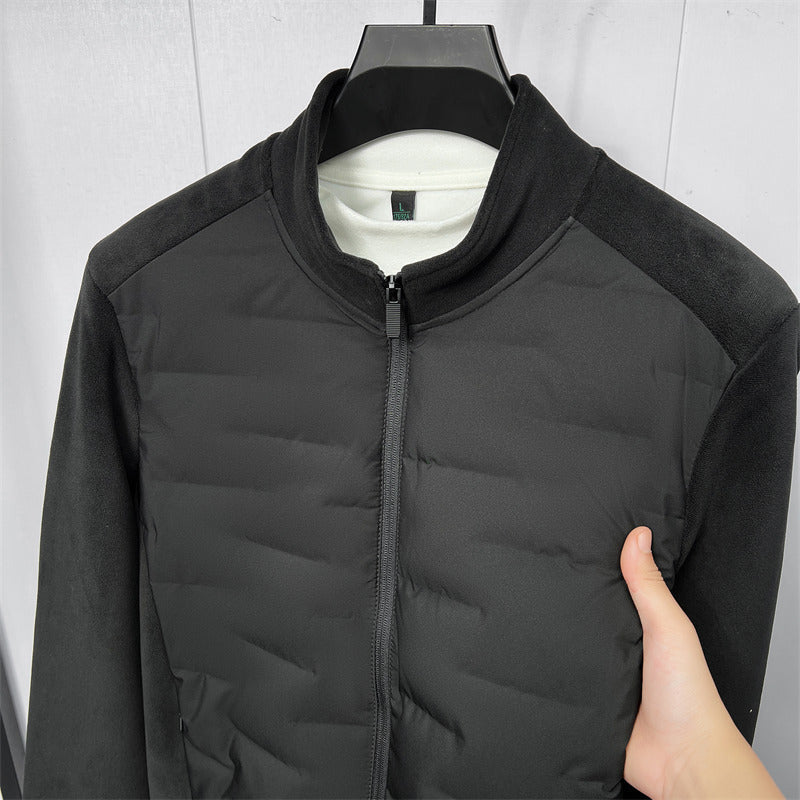 Men's 90 White Duck Down Fashion Stand Collar Jacket